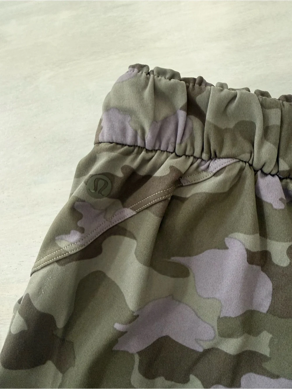 LULULEMON • Keep Moving Pant 7/8 High-Rise Heritage 365 Camo Dusky Lavender Mult